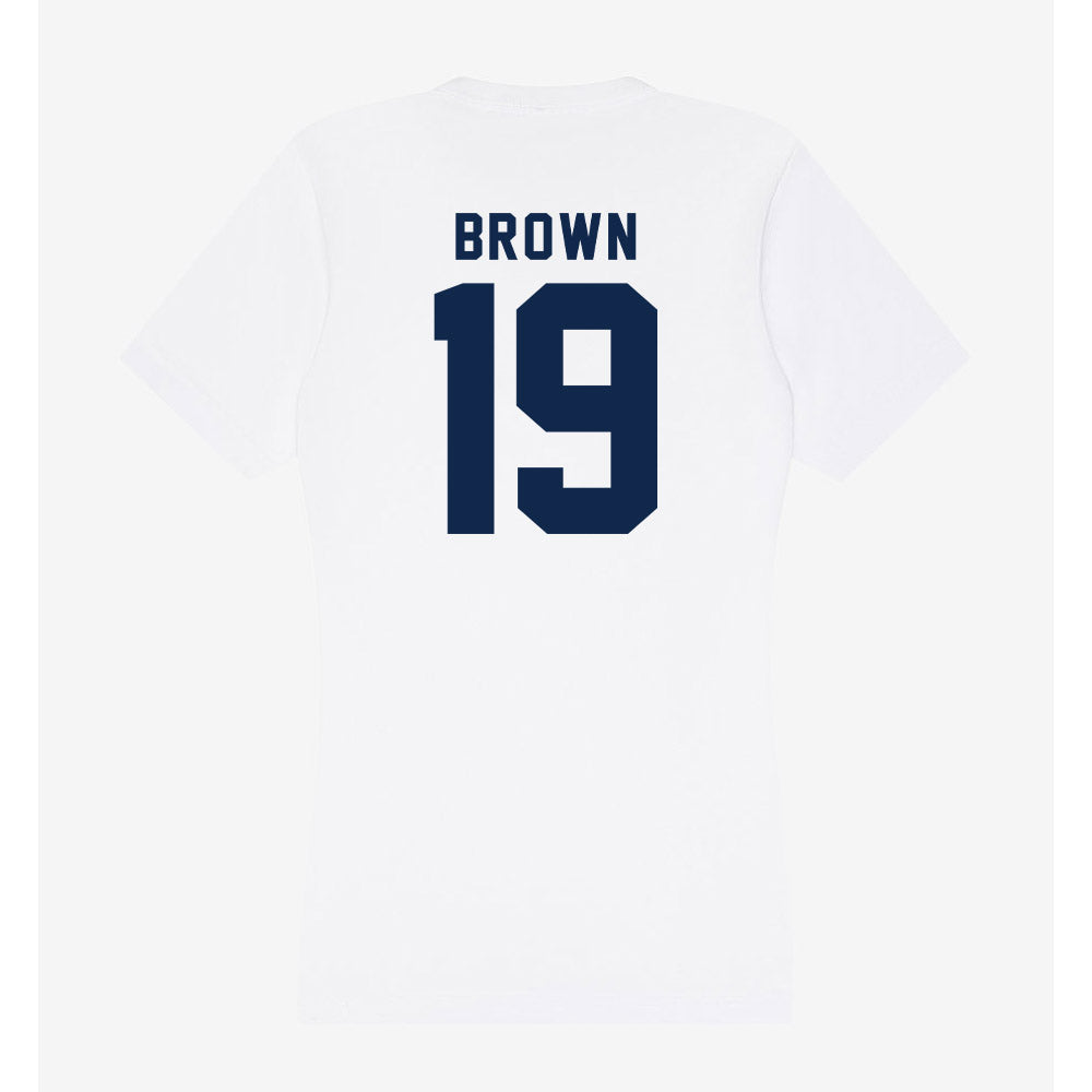 UCSD - NCAA Men's Soccer : Woody Brown - Women's V-Neck T-Shirt-1