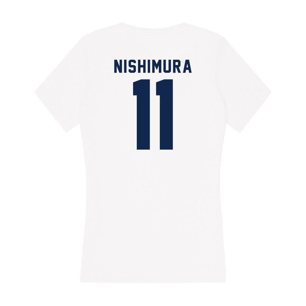 UCSD - NCAA Softball : Elise Nishimura - Women's V-Neck T-Shirt-1