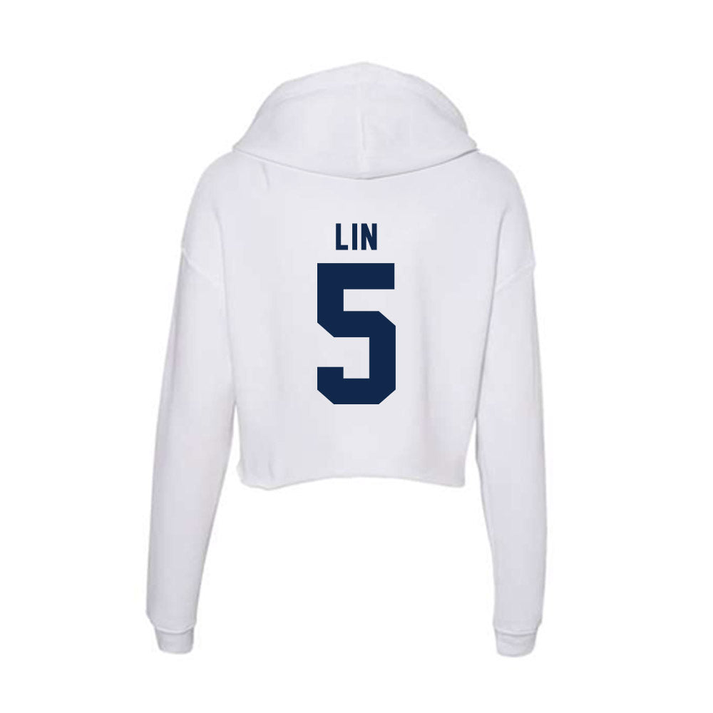 UCSD - NCAA Men's Soccer : Matthew Lin - Women's Crop Fleece Hoodie-1