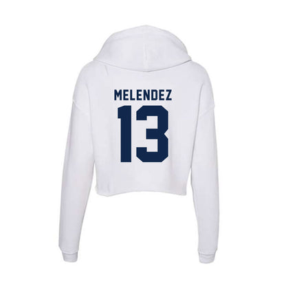 UCSD - NCAA Softball : Mariah Melendez - Women's Crop Fleece Hoodie-1