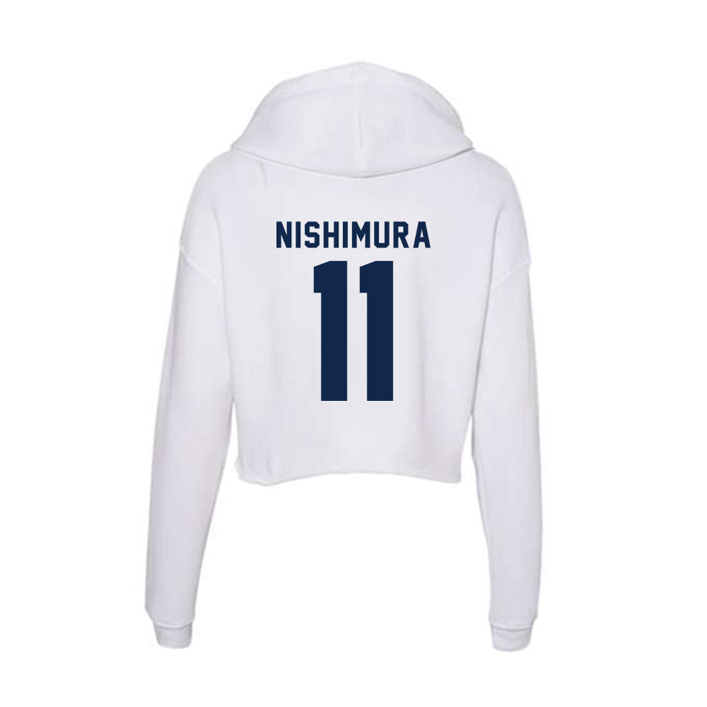 UCSD - NCAA Softball : Elise Nishimura - Women's Crop Fleece Hoodie-1