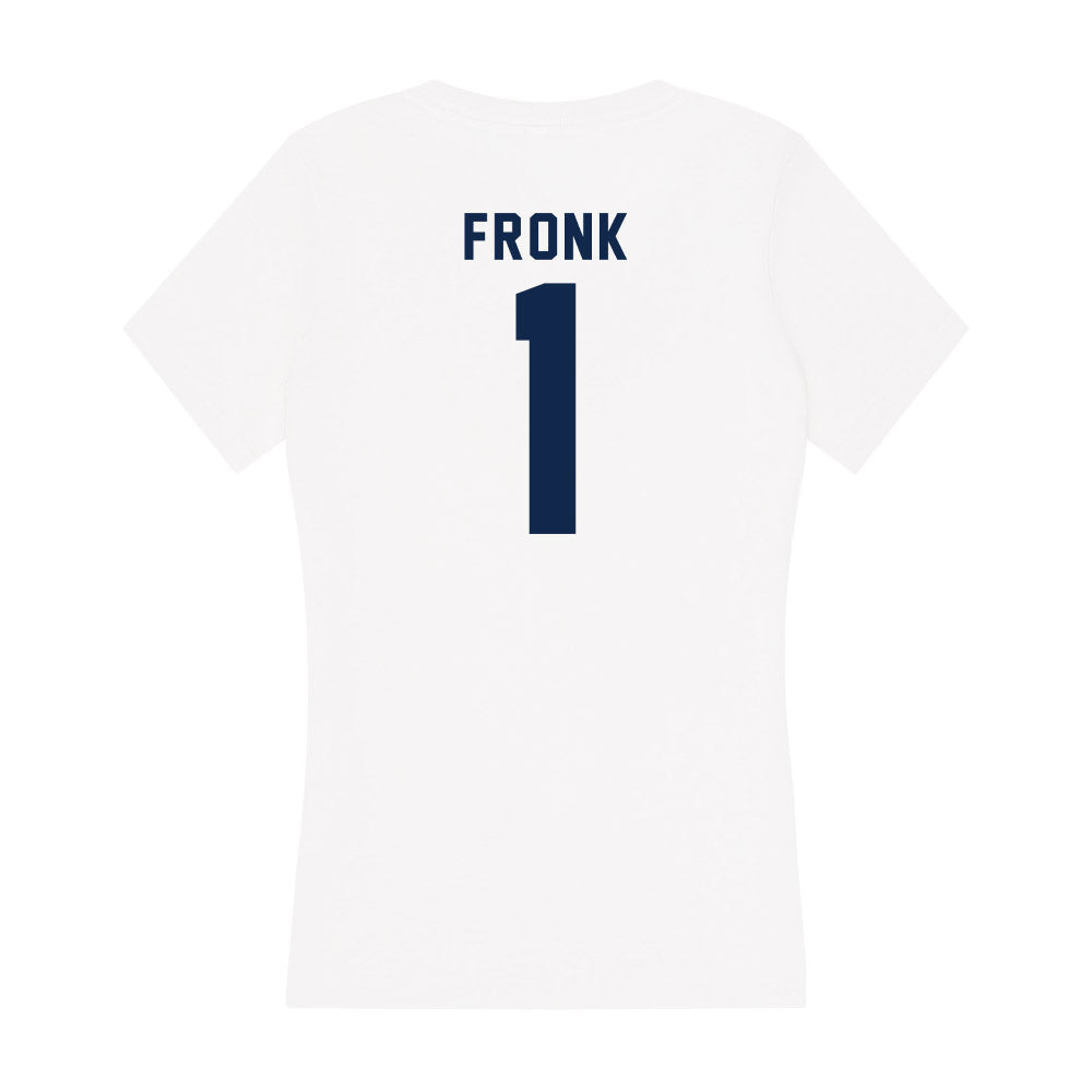 UCSD - NCAA Women's Soccer : Ginny Fronk - Women's V-Neck T-Shirt-1