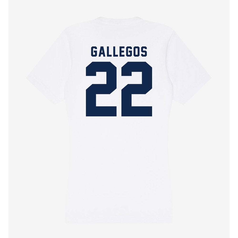 UCSD - NCAA Women's Basketball : Gracie Gallegos - Women's V-Neck T-Shirt-1