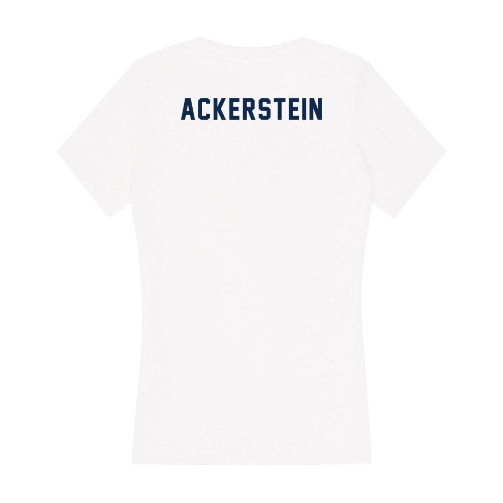 UCSD - NCAA Women's Rowing : Sae Ackerstein - Women's V-Neck T-Shirt-1