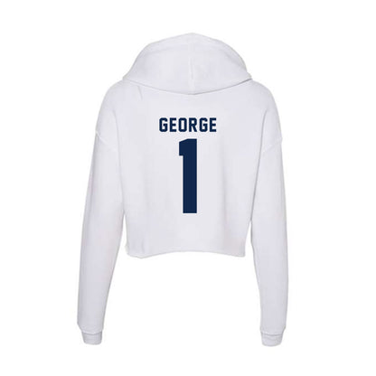 UCSD - NCAA Men's Water Polo : Parker George - Women's Crop Fleece Hoodie-1