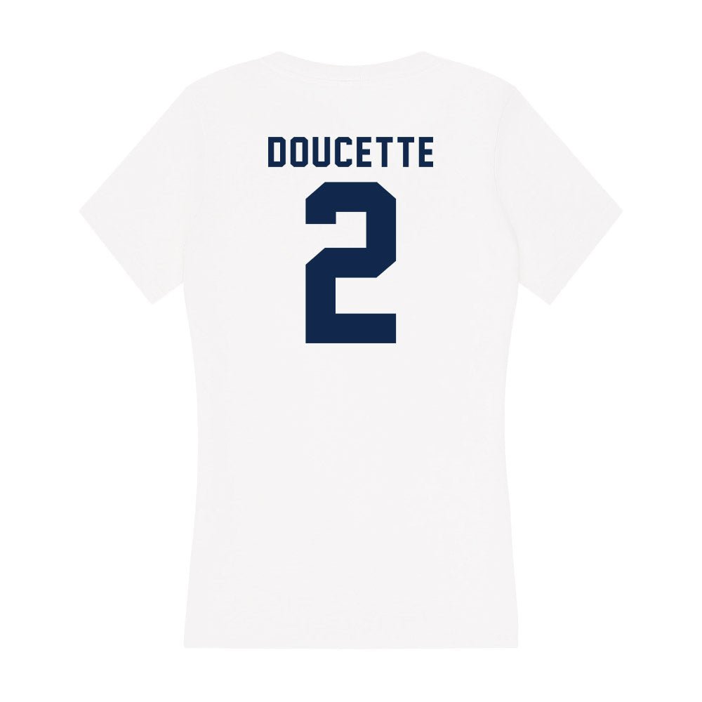 UCSD - NCAA Softball : Alyssa Doucette - Women's V-Neck T-Shirt-1