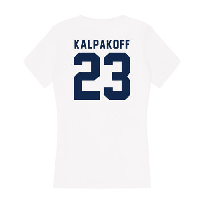 UCSD - NCAA Women's Soccer : Raquel Kalpakoff - Women's V-Neck T-Shirt-1