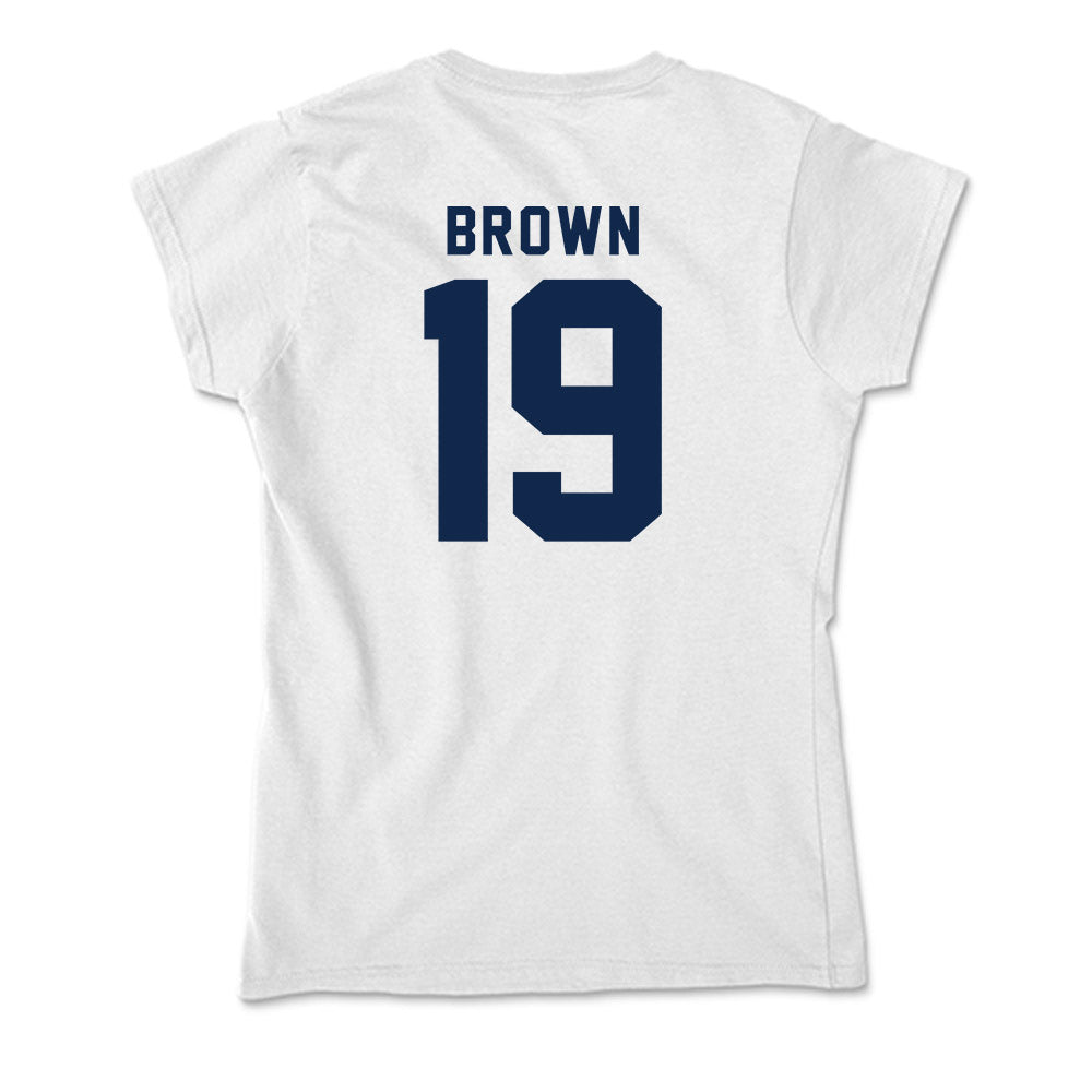 UCSD - NCAA Men's Soccer : Woody Brown - Soft Style Women’s T-Shirt-1