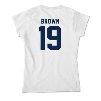 UCSD - NCAA Men's Soccer : Woody Brown - Soft Style Women’s T-Shirt-1