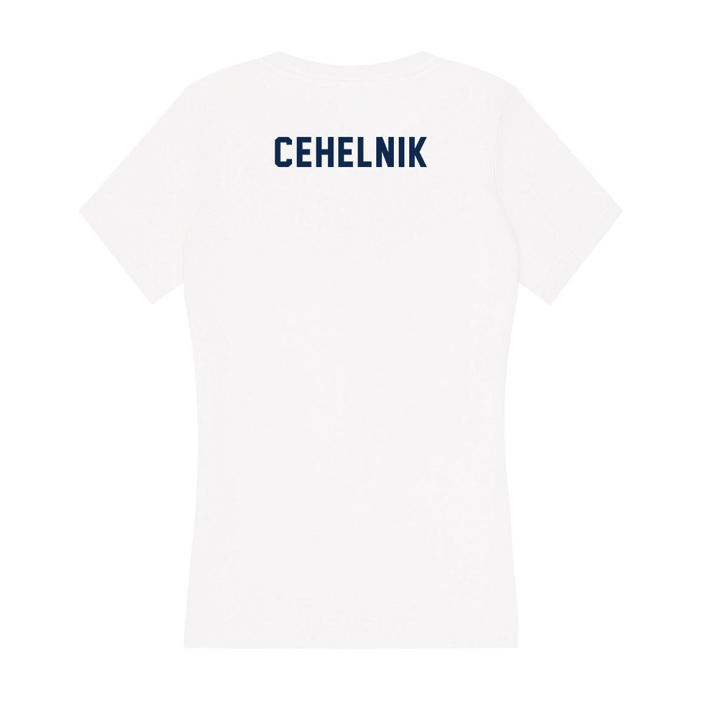 UCSD - NCAA Men's Swimming & Diving : Hunter Cehelnik - Women's V-Neck T-Shirt-1