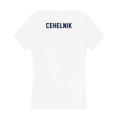 UCSD - NCAA Men's Swimming & Diving : Hunter Cehelnik - Women's V-Neck T-Shirt-1