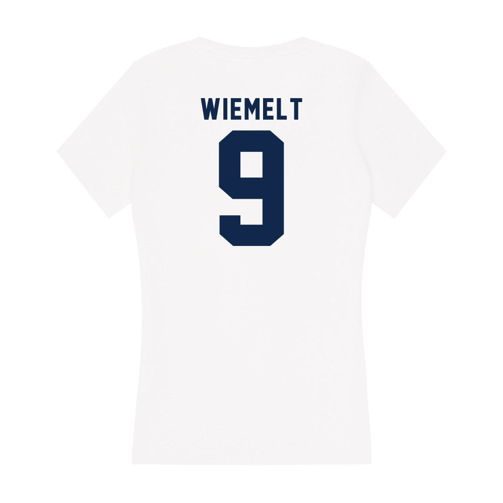 UCSD - NCAA Men's Volleyball : Leo Wiemelt - Women's V-Neck T-Shirt-1