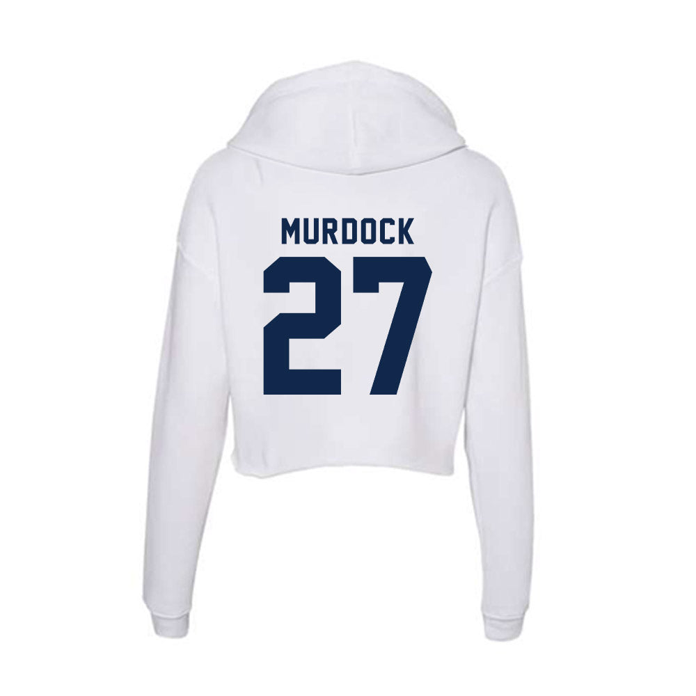 UCSD - NCAA Baseball : Steele Murdock - Women's Crop Fleece Hoodie-1