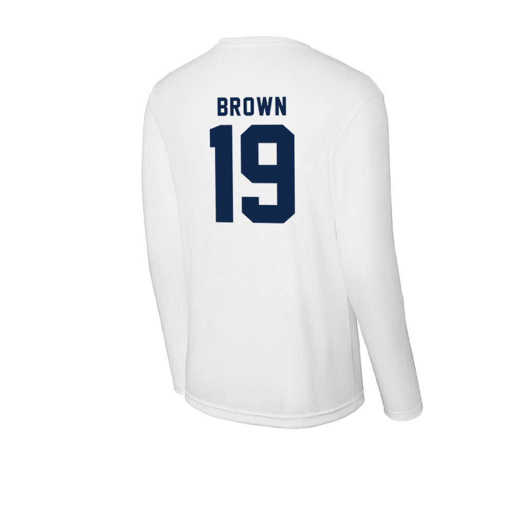 UCSD - NCAA Men's Soccer : Woody Brown - Activewear Long Sleeve T-Shirt-1
