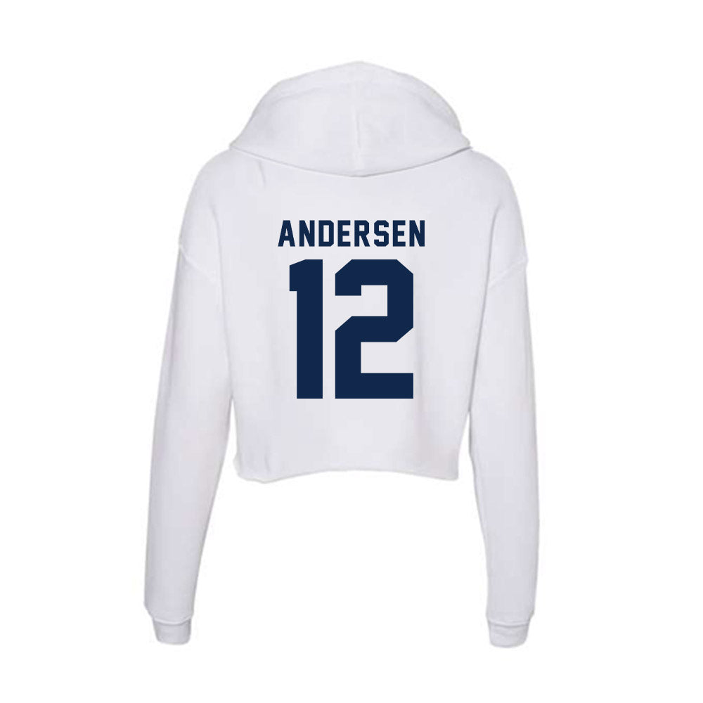 UCSD - NCAA Women's Soccer : Eva Andersen - Women's Crop Fleece Hoodie-1