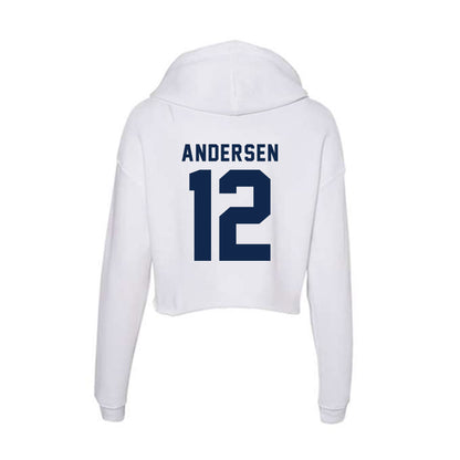 UCSD - NCAA Women's Soccer : Eva Andersen - Women's Crop Fleece Hoodie-1