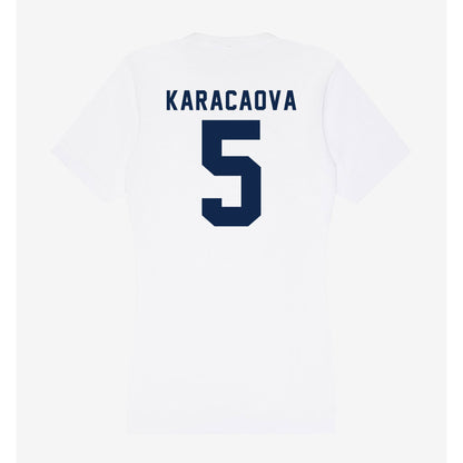 UCSD - NCAA Women's Volleyball : Sabire Karacaova - Women's V-Neck T-Shirt-1