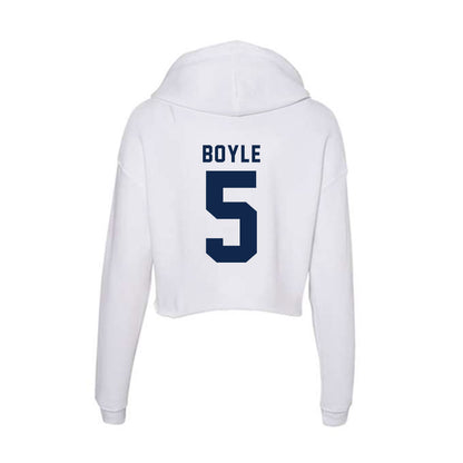 UCSD - NCAA Men's Volleyball : Evan Boyle - Women's Crop Fleece Hoodie-1