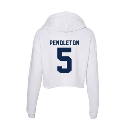 UCSD - NCAA Men's Basketball : Cade Pendleton - Women's Crop Fleece Hoodie-1