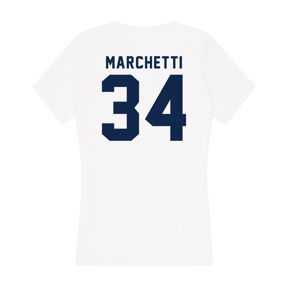 UCSD - NCAA Baseball : Landon Marchetti - Women's V-Neck T-Shirt-1