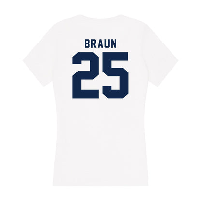 UCSD - NCAA Men's Soccer : Keenai Braun - Women's V-Neck T-Shirt-1