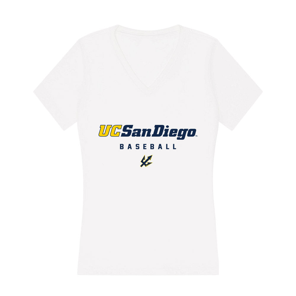 UCSD - NCAA Baseball : Jayden Lee - Women's V-Neck T-Shirt-0