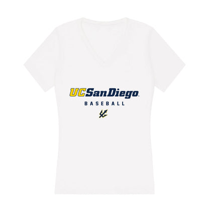 UCSD - NCAA Baseball : Jayden Lee - Women's V-Neck T-Shirt-0