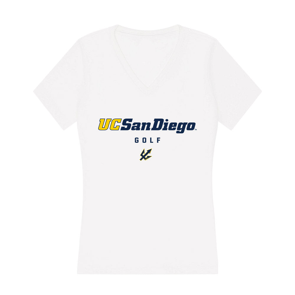 UCSD - NCAA Men's Golf : Nathan Tseng - Women's V-Neck T-Shirt-0