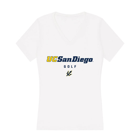 UCSD - NCAA Men's Golf : Nathan Tseng - Women's V-Neck T-Shirt-0