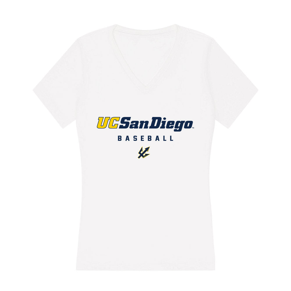 UCSD - NCAA Baseball : Jayden Lee - Women's V-Neck T-Shirt-0