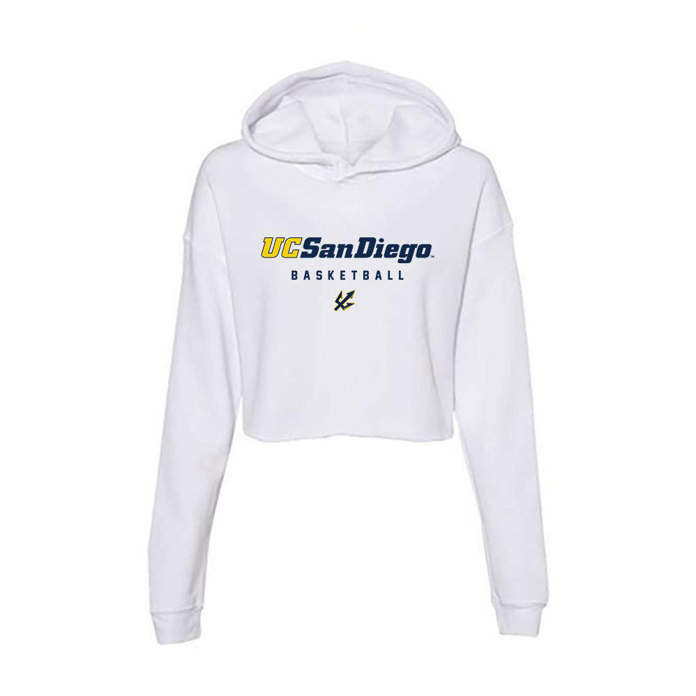 UCSD - NCAA Women's Basketball : Sumayah Sugapong - Women's Crop Fleece Hoodie-0