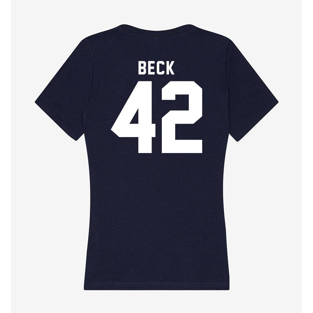 Old Dominion - NCAA Women's Lacrosse : Audrey Beck - Women's V-Neck T-Shirt-1
