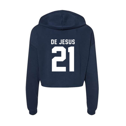 Old Dominion - NCAA Women's Volleyball : Olivia De Jesus - Women's Crop Fleece Hoodie-1