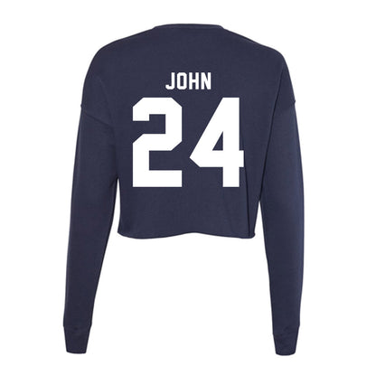 Old Dominion - NCAA Women's Field Hockey : Josi John - Women's Cropped Crew Fleece-1