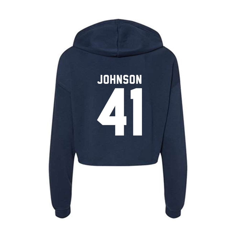 Old Dominion - NCAA Baseball : Patrick Johnson - Women's Crop Fleece Hoodie-1