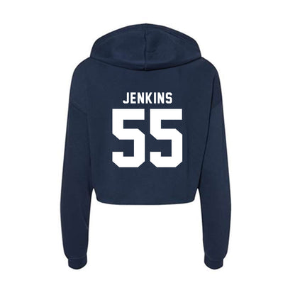 Old Dominion - NCAA Men's Basketball : Jaylen Jenkins - Women's Crop Fleece Hoodie-1