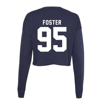 Old Dominion - NCAA Football : Ahmaad Foster - Women's Cropped Crew Fleece-1