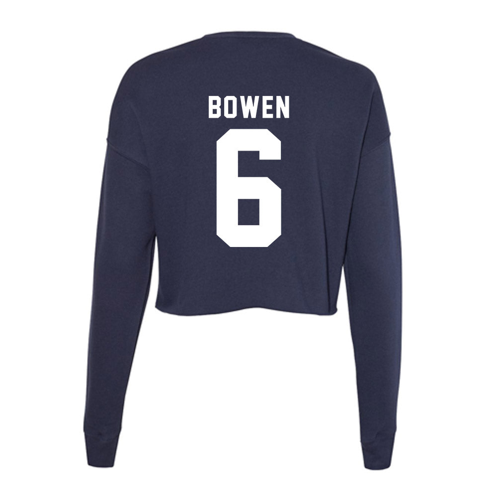 Old Dominion - NCAA Women's Lacrosse : Ella Bowen - Women's Cropped Crew Fleece-1