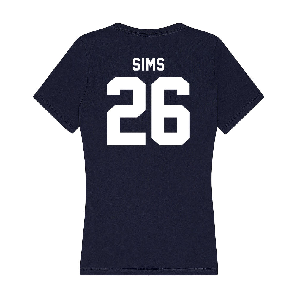 Old Dominion - NCAA Football : Tariq Sims - Women's V-Neck T-Shirt-1