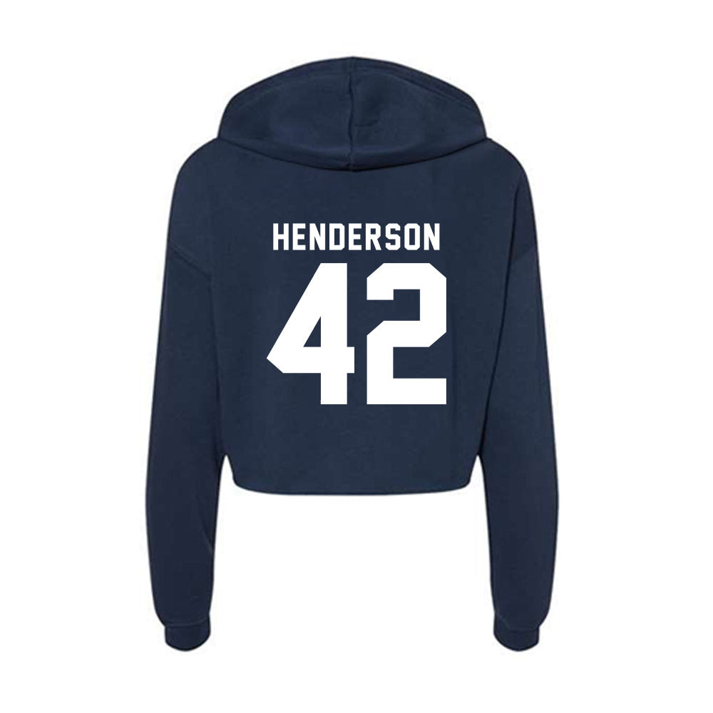 Old Dominion - NCAA Football : Jason Henderson - Women's Crop Fleece Hoodie-1