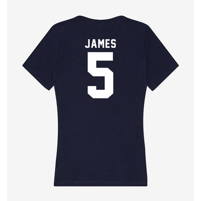 Old Dominion - NCAA Football : Maurki James - Women's V-Neck T-Shirt-1