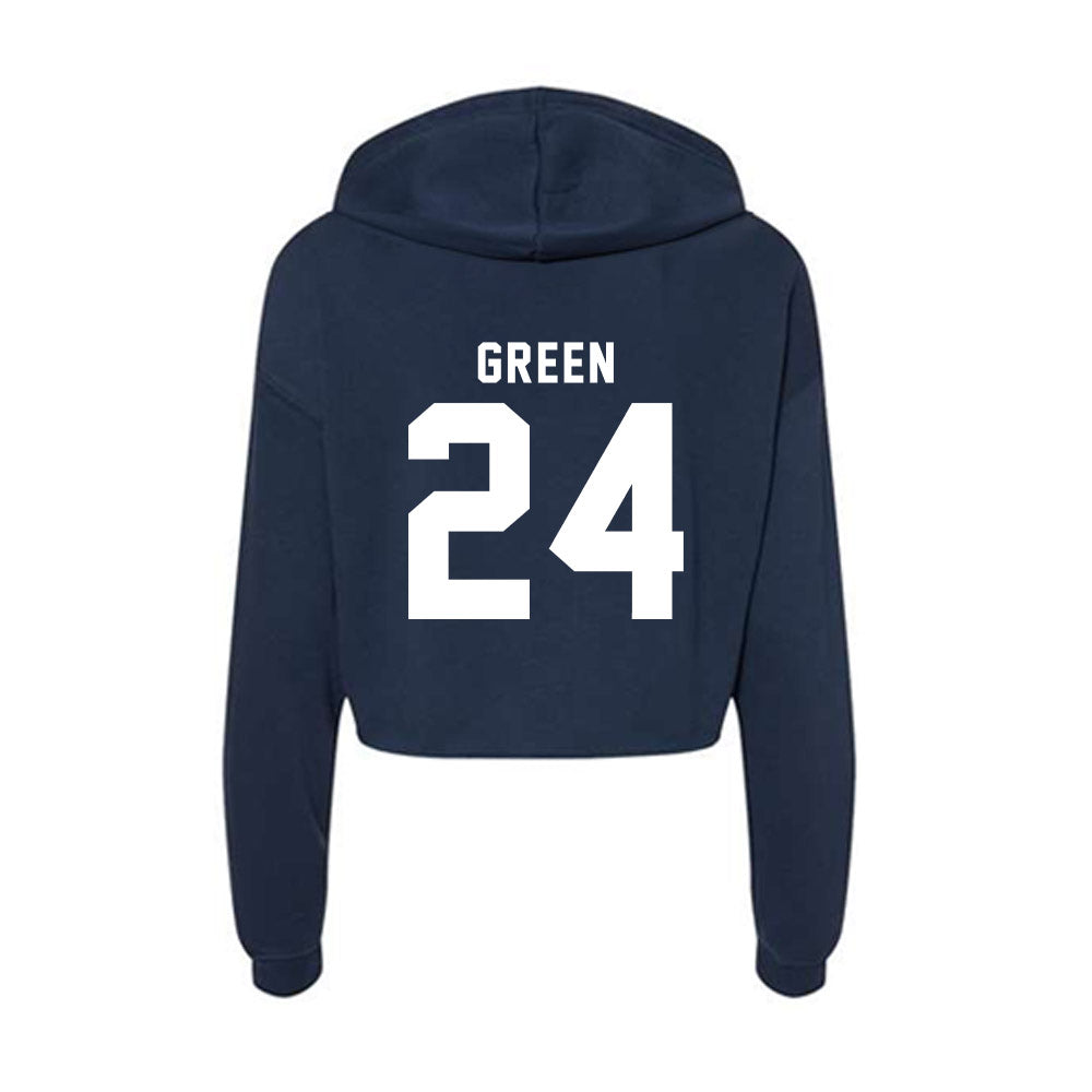 Old Dominion - NCAA Football : Everaud Green - Women's Crop Fleece Hoodie-1