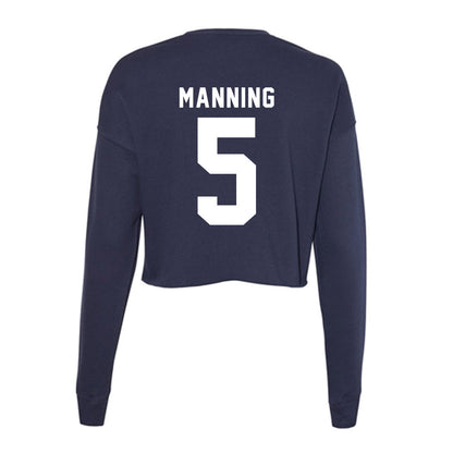 Old Dominion - NCAA Football : Jahron Manning - Women's Cropped Crew Fleece-1