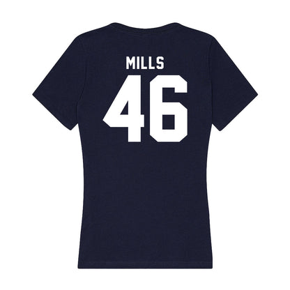 Old Dominion - NCAA Football : Edward Mills - Women's V-Neck T-Shirt-1