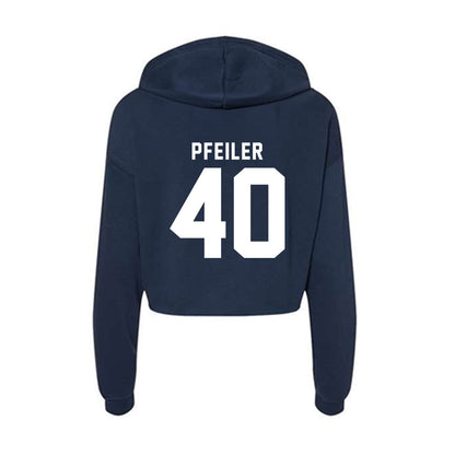 Old Dominion - NCAA Women's Lacrosse : Katie Pfeiler - Women's Crop Fleece Hoodie-1