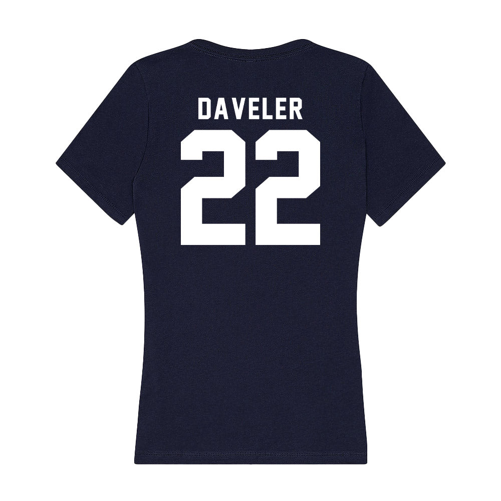 Old Dominion - NCAA Women's Soccer : Jenna Daveler - Women's V-Neck T-Shirt-1