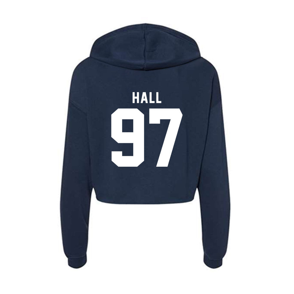 Old Dominion - NCAA Football : Seamus Hall - Women's Crop Fleece Hoodie-1