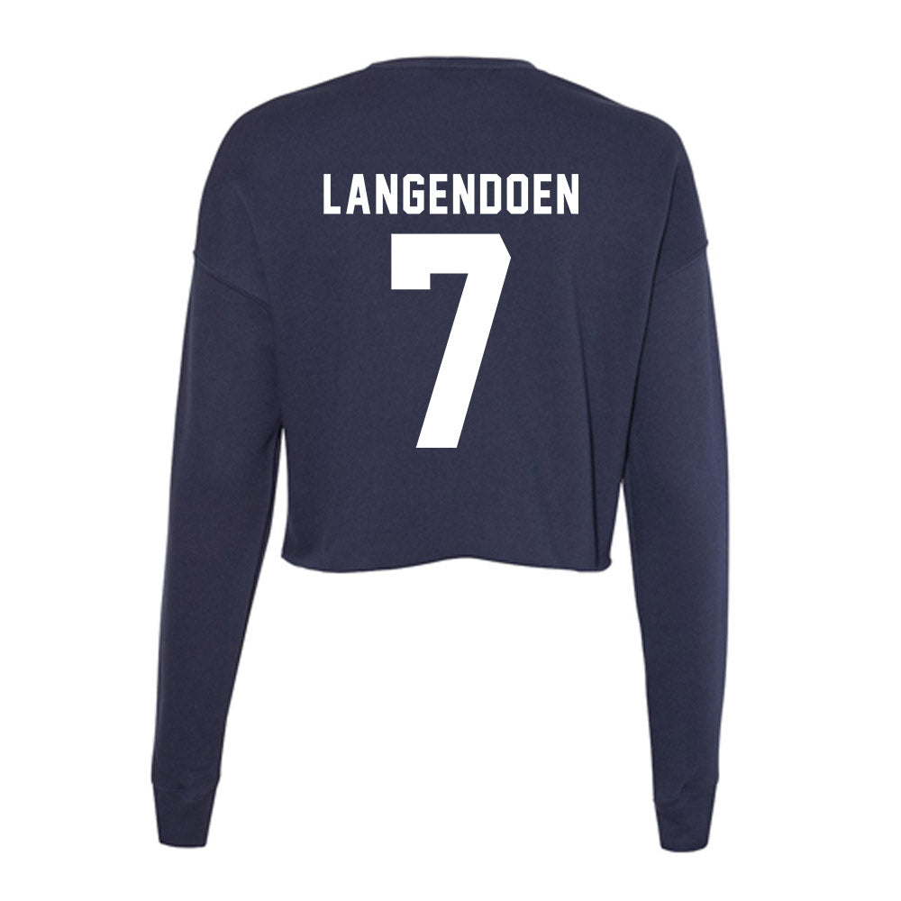 Old Dominion - NCAA Women's Field Hockey : Serena Langendoen - Women's Cropped Crew Fleece-1