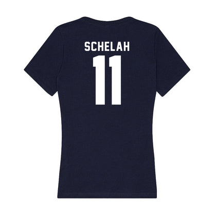 Old Dominion - NCAA Women's Volleyball : Emma Schelah - Women's V-Neck T-Shirt-1