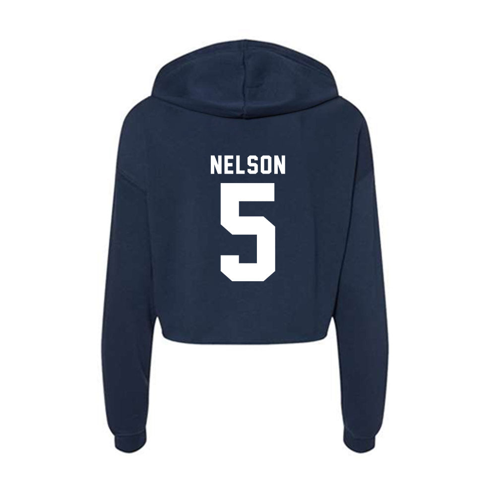 Old Dominion - NCAA Men's Tennis : Thomas Nelson - Women's Crop Fleece Hoodie-1